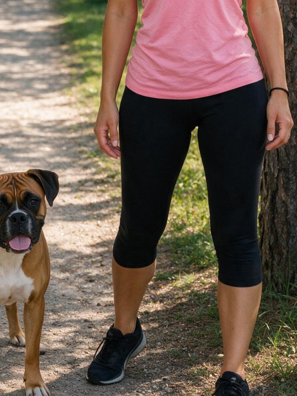 New L Women's Black Leggings by Sportneer Casual Gym Workout jogging Running